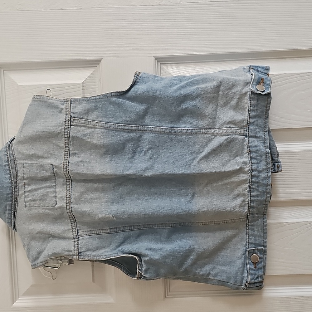 ASHLEY VINTAGE CHARM Blue Vest Denim Style - Picture 4 of 6